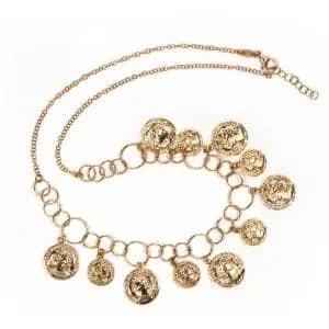 Collane antiche in argento, placcate in oro. Collezione museum shop.