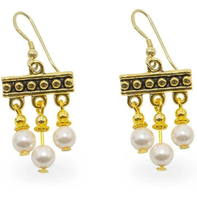 Crotalia Orecchini di Pompei a tre pendenti