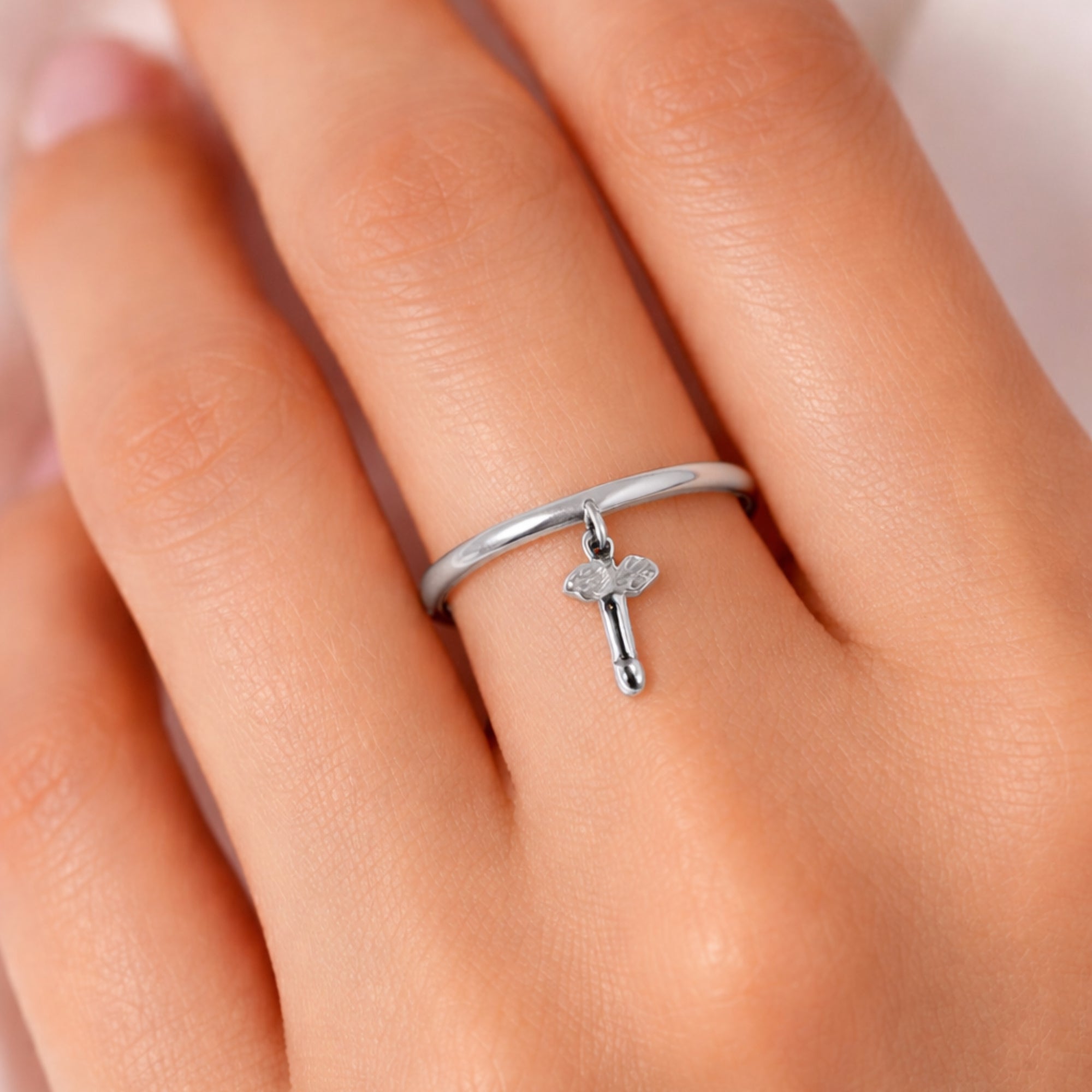 Bague avec Phallus Ailé de Pompéi Argent 925