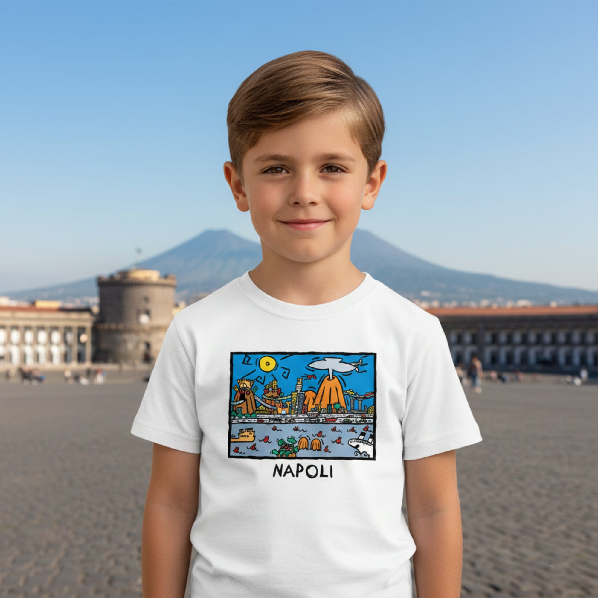 T-shirt Bambino Napoli Arte di Alessandro Cocchia