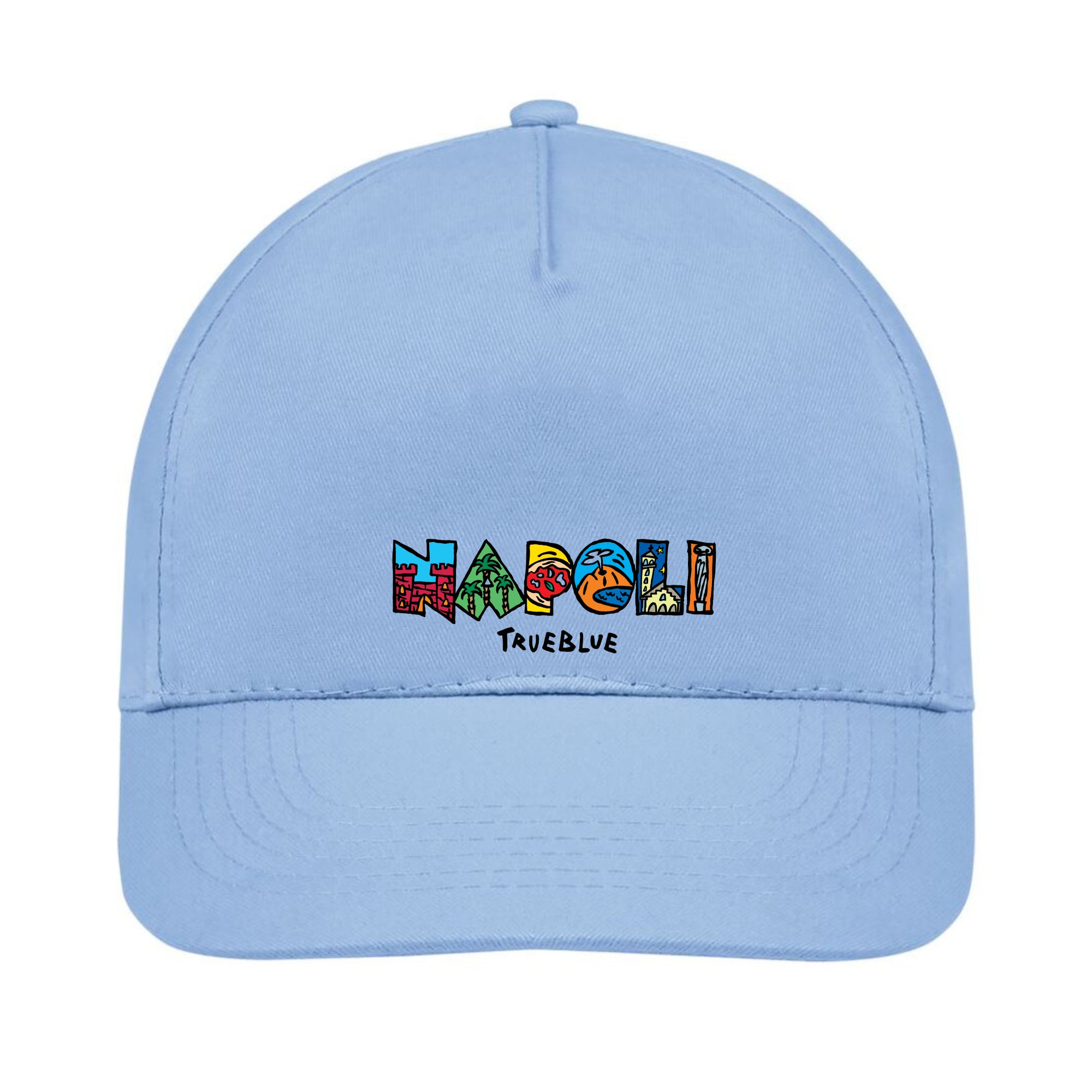 Cappello Napoli con grafica illustrata