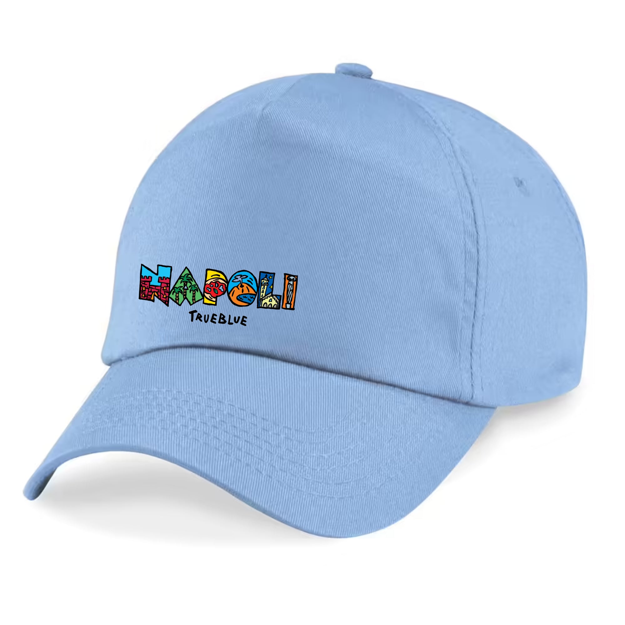 Cappello Napoli con grafica illustrata