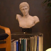 Buste Hermès en marbre 18,3"H (46 cm)