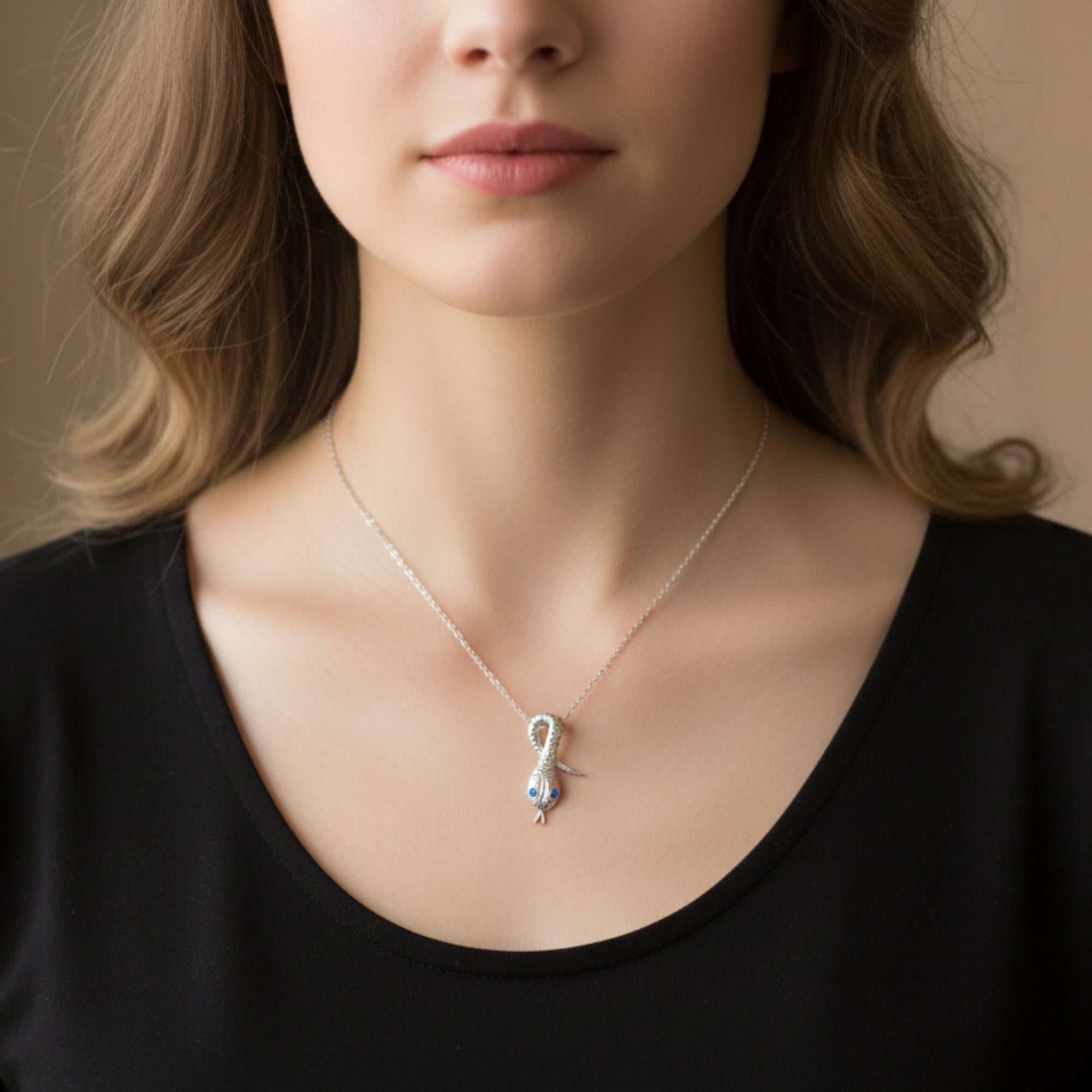 Pendentif Serpent en Argent 925