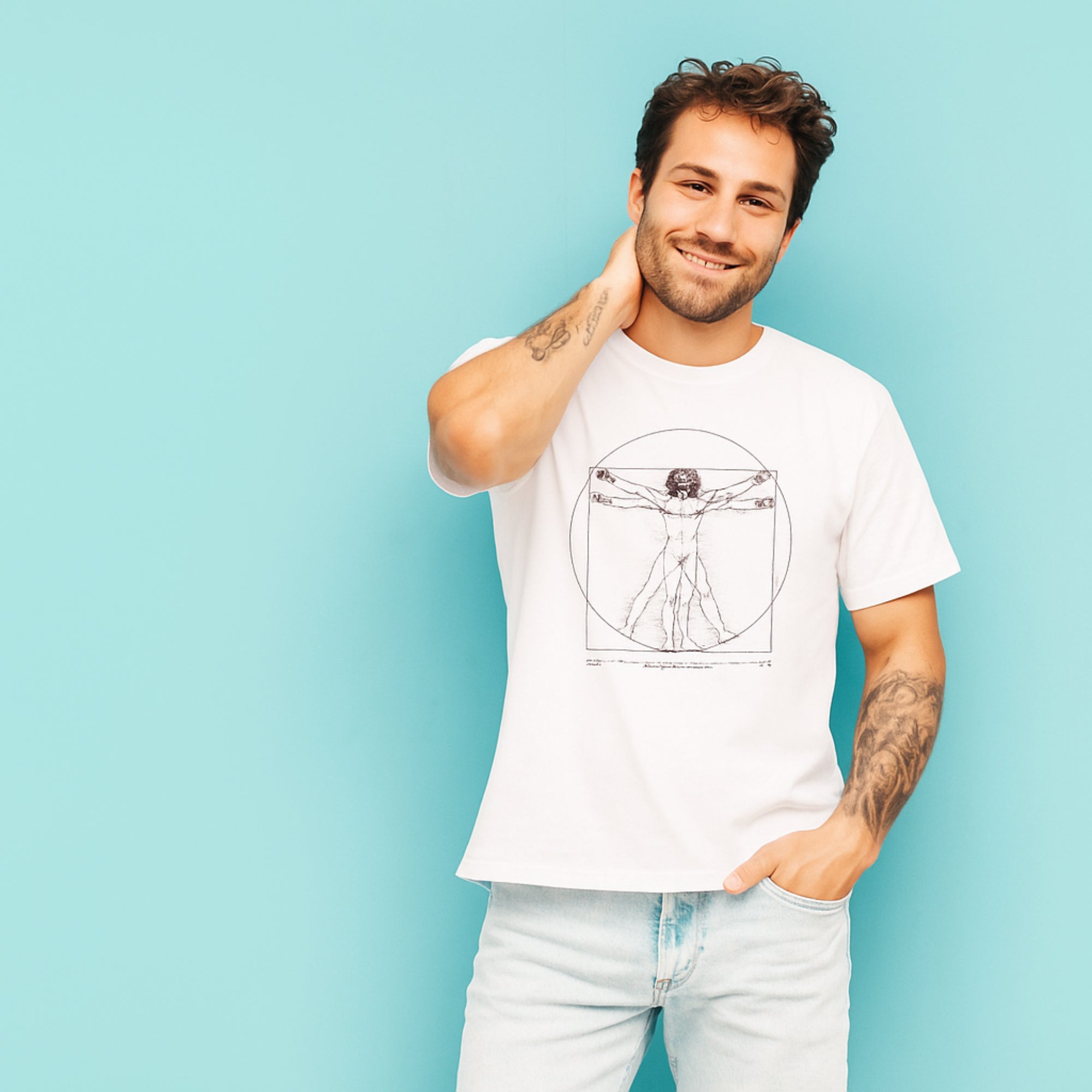 Vitruvian Man T-Shirt – Leonardo da Vinci | Art and Style