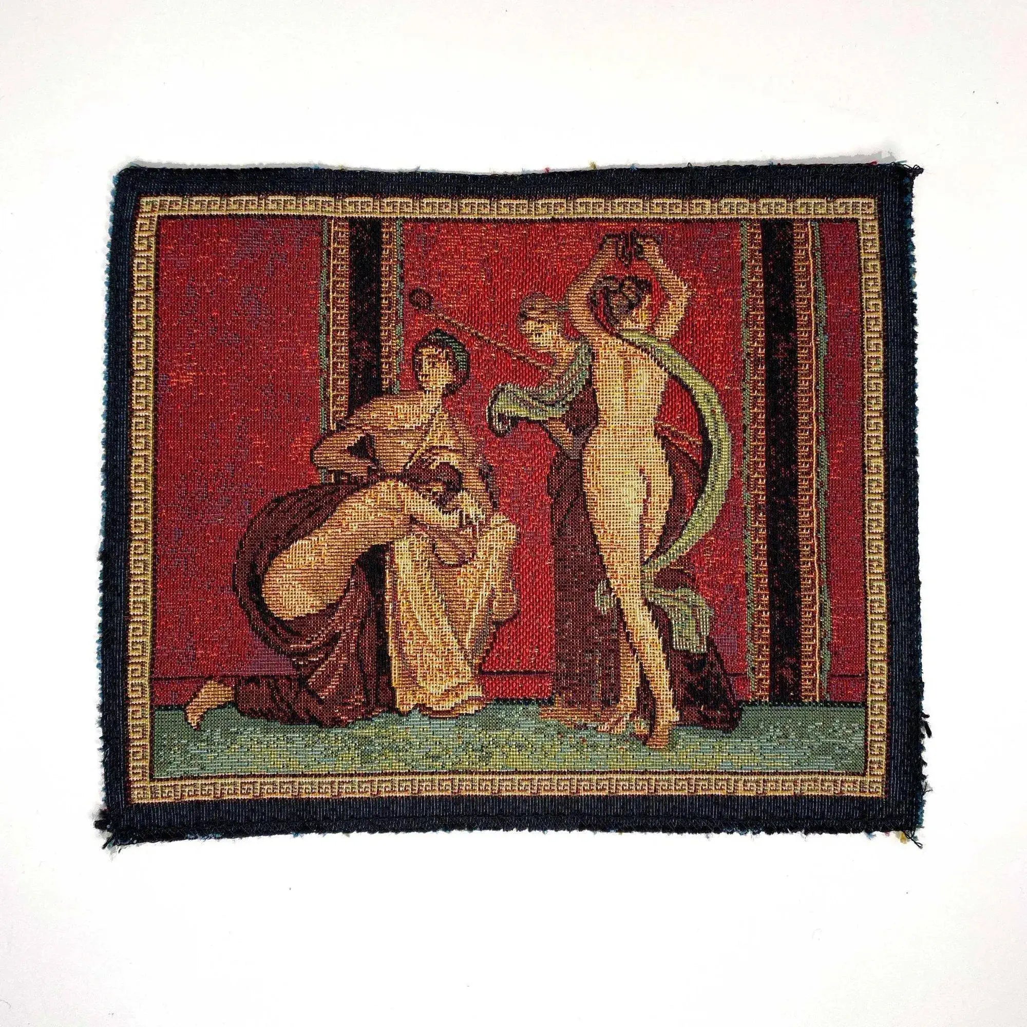 Mouse Pad Jacquard con decorazione Villa dei Misteri – affresco pompeiano tessuto su tappetino artistico