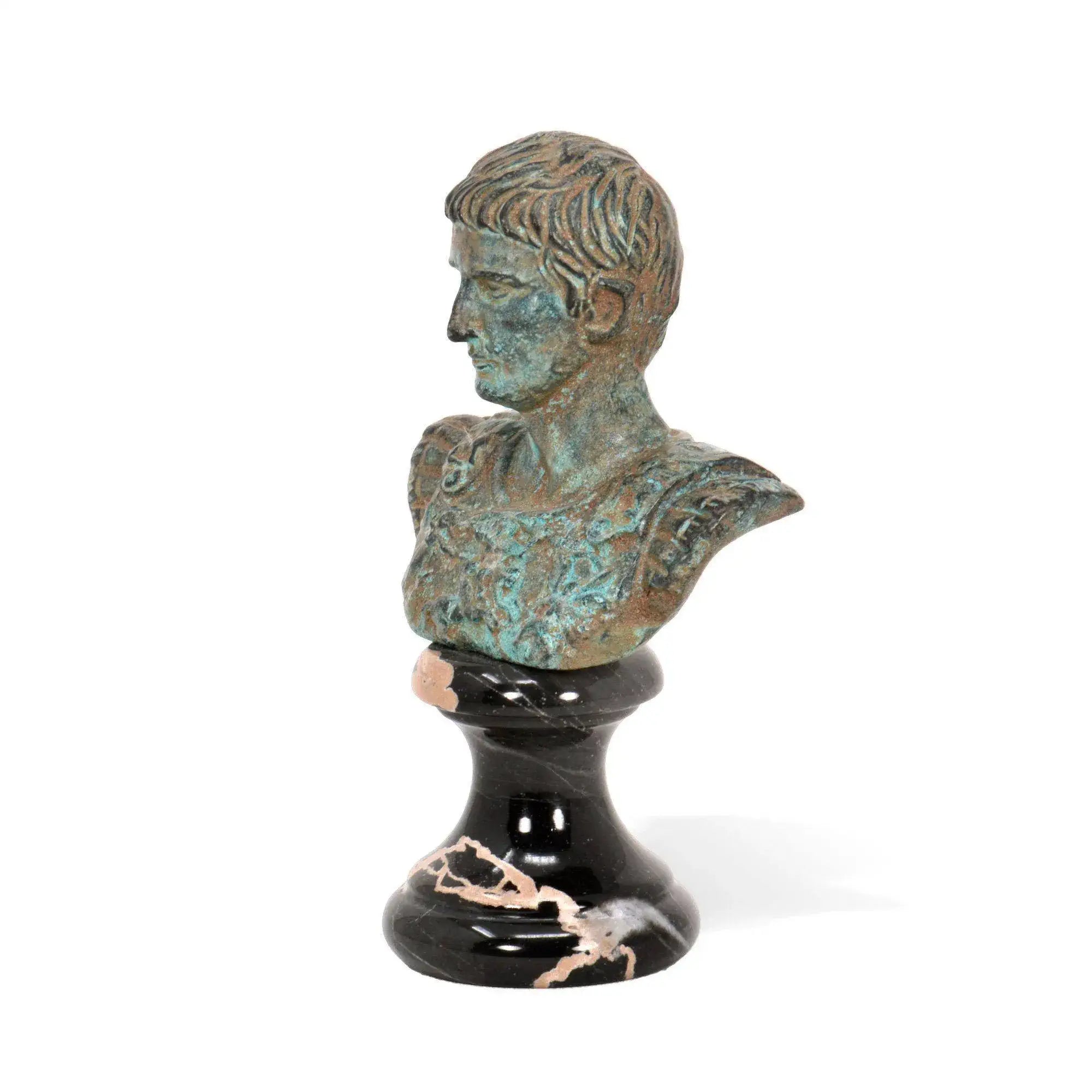 Busto in Bronzo dell'Imperatore Romano Augusto