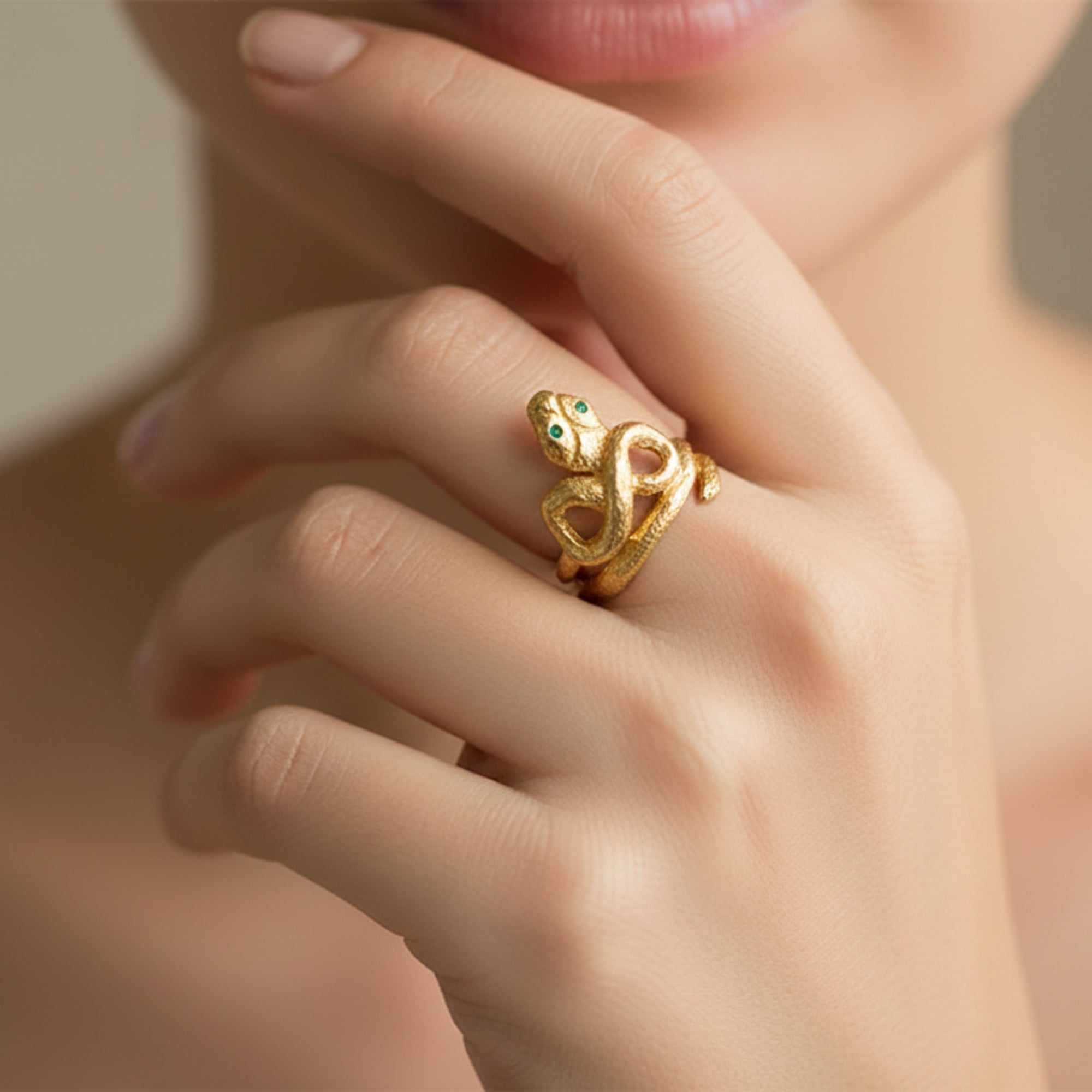 Anillo Serpiente trenzado de Pompeya