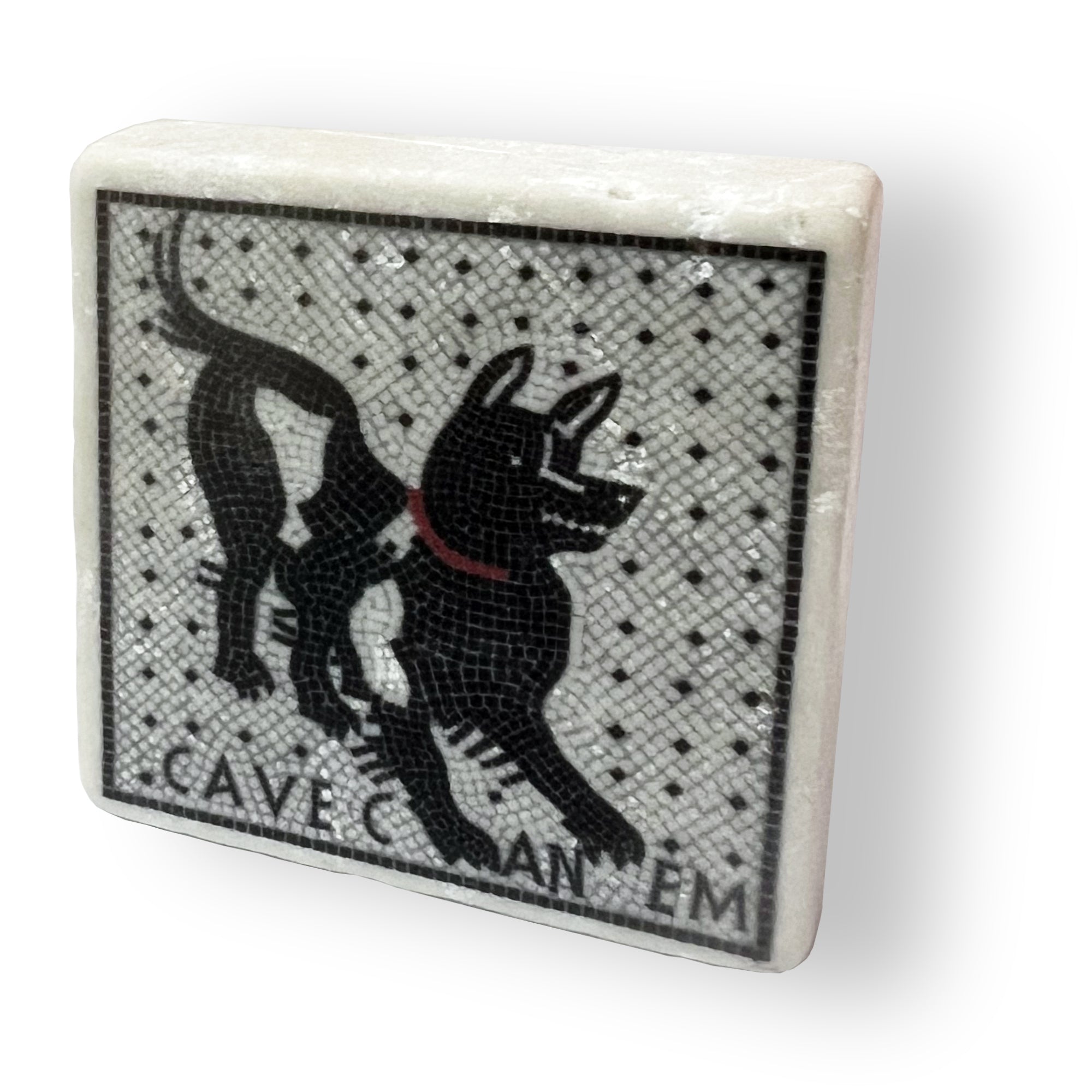 Magnete Cave Canem su Marmo botticino