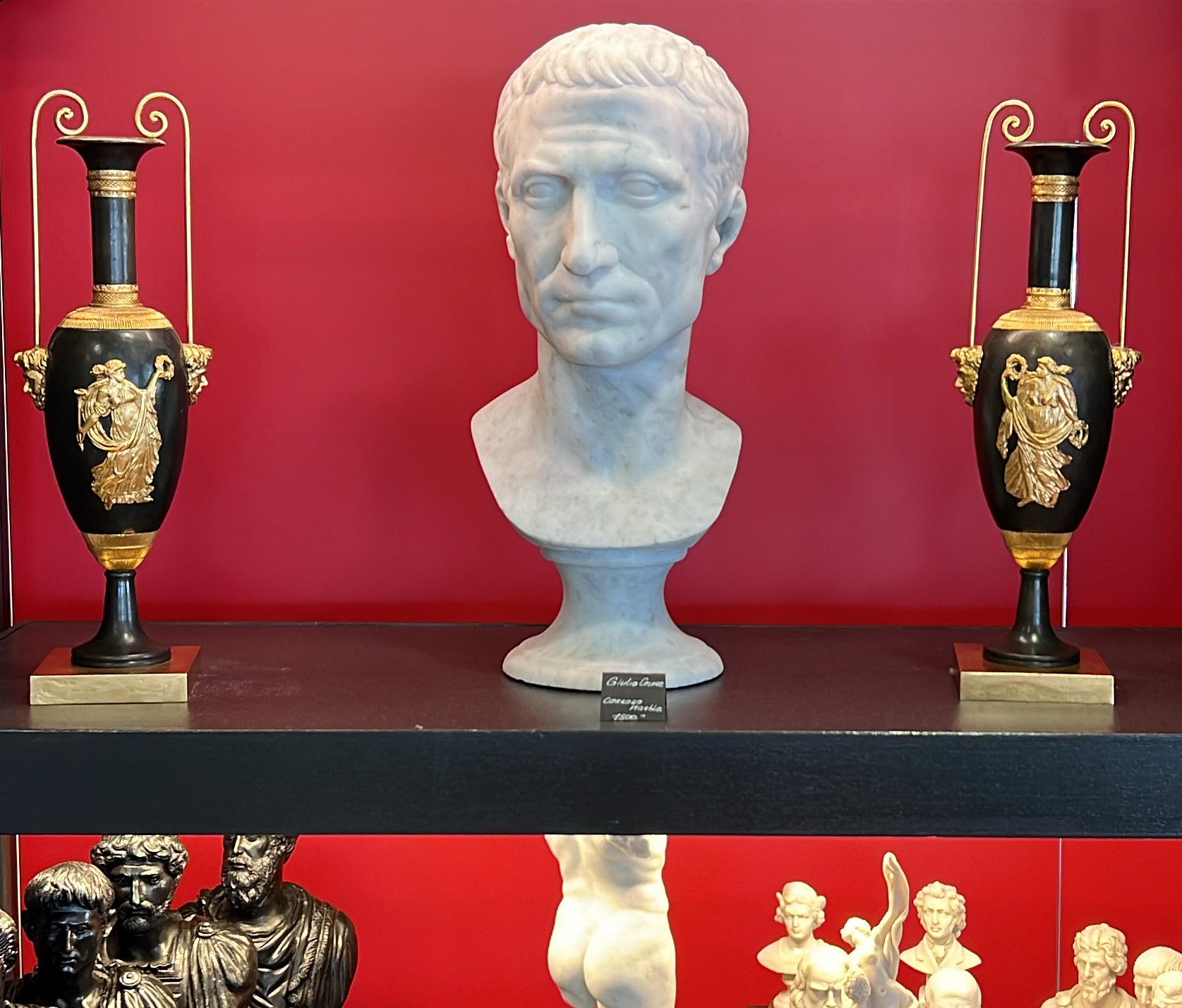 Neu - Giulio Cesare - Büste Geschnitzt aus Marmor 47 cm