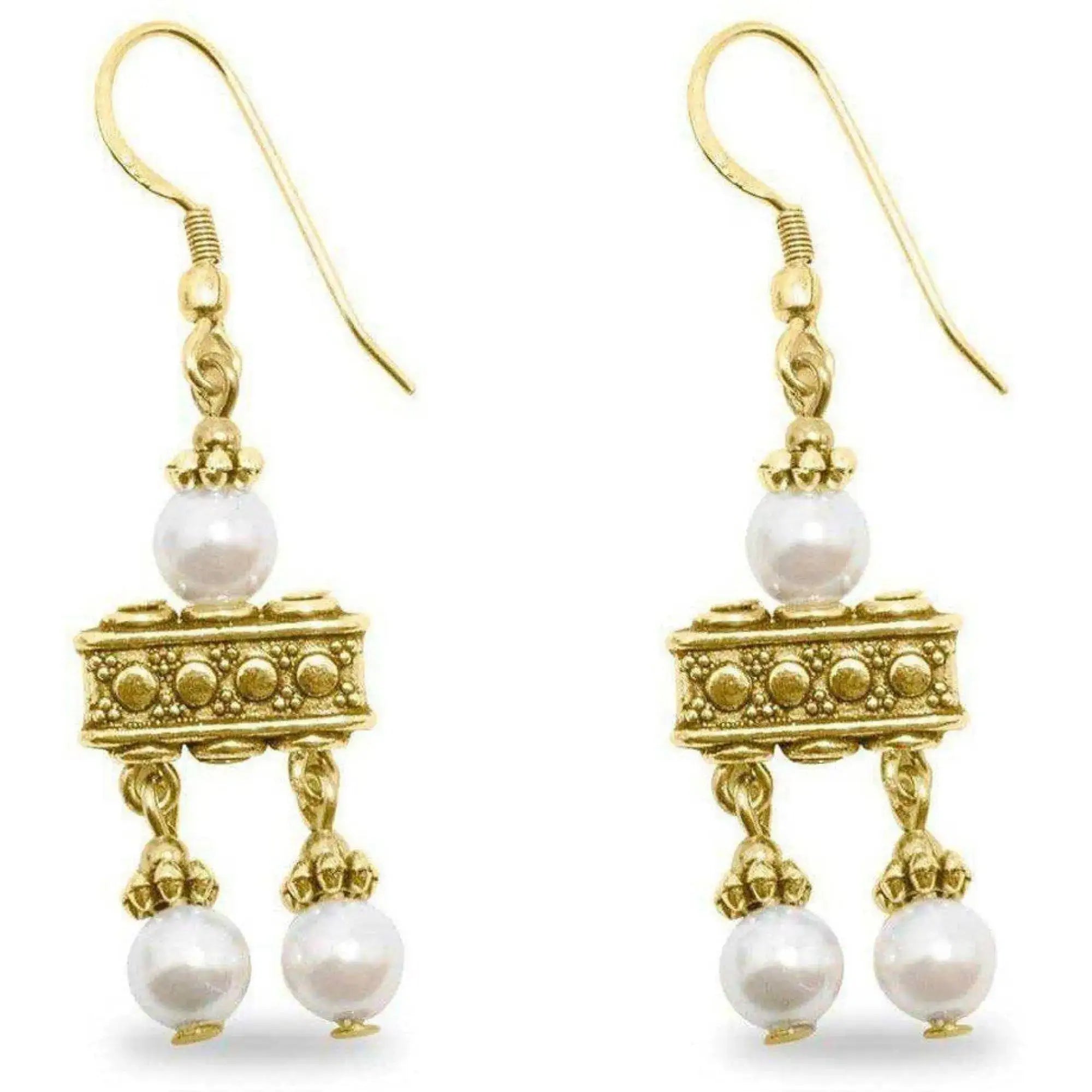 Crotalia Orecchini di Pompei a due pendenti