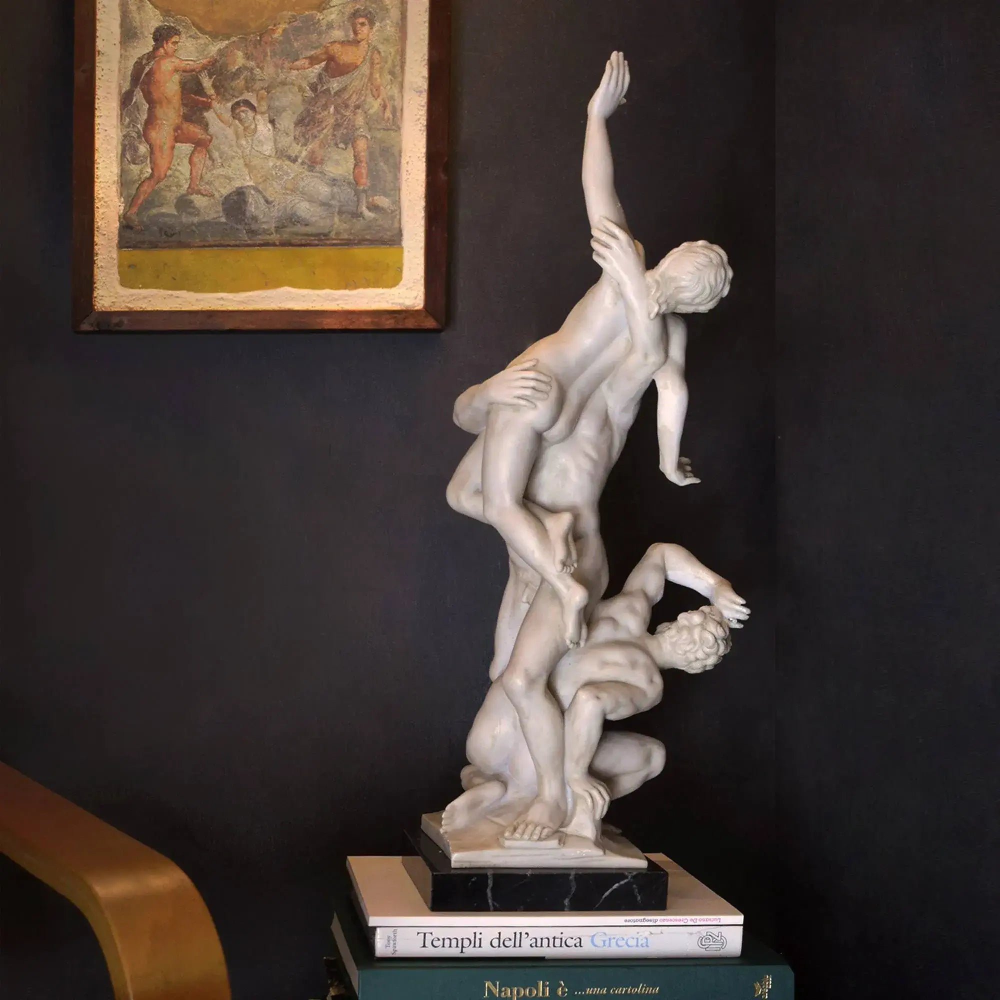 Ratto delle Sabine di Giambologna - Statua in marmo 68 cm