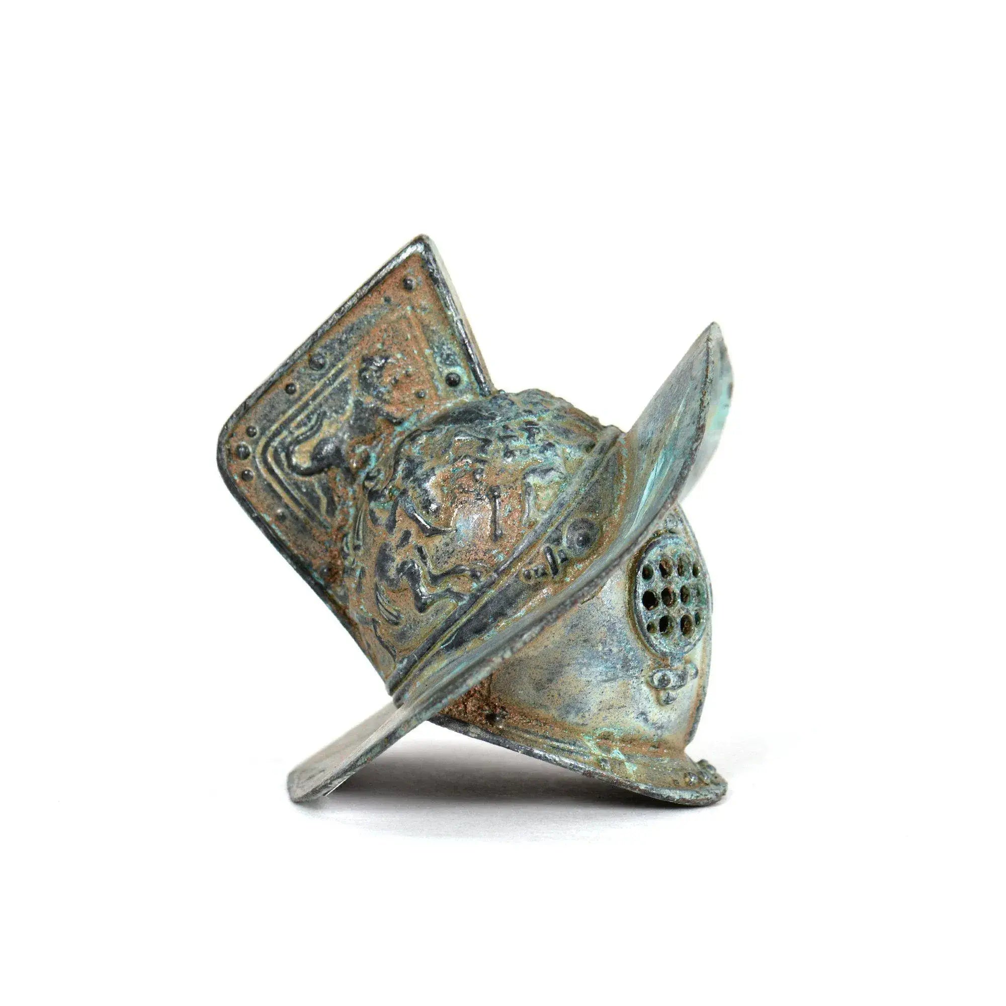 Elmo in bronzo del Gladiatore Romano Trace mignon