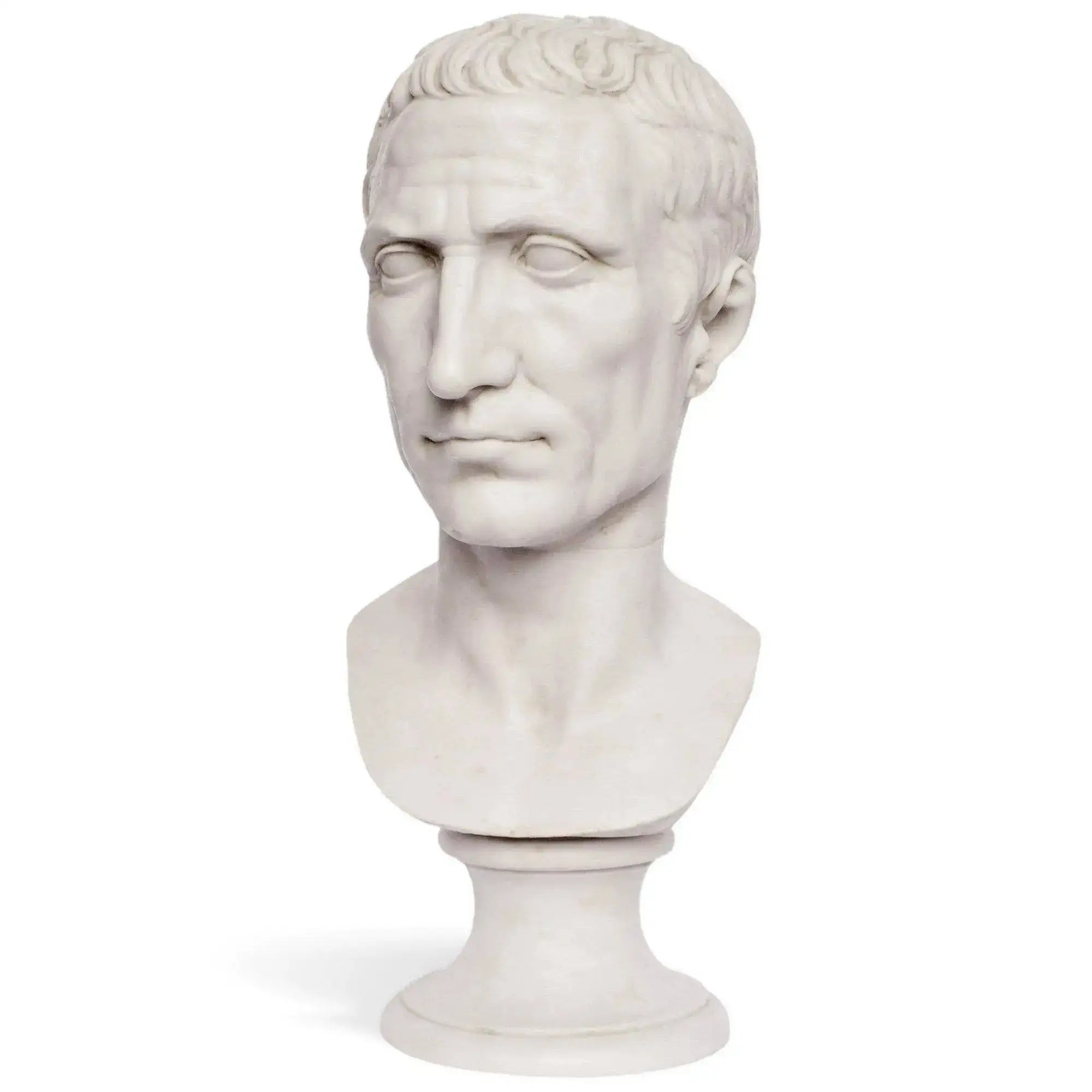 Giulio Cesare - Busto in marmo 47 cm