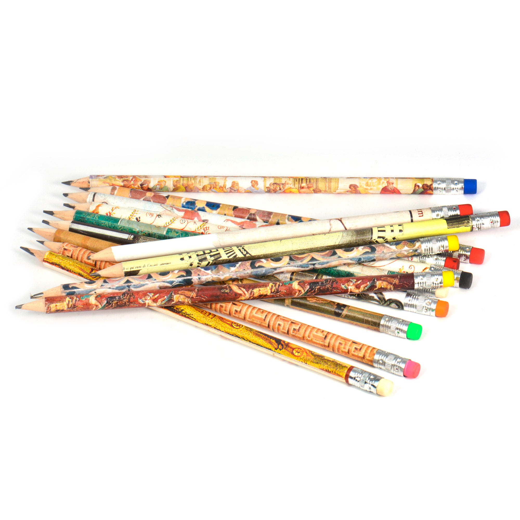 Matita in legno con gomma – Arte Greca, Romana e Italiana | 16 Varianti