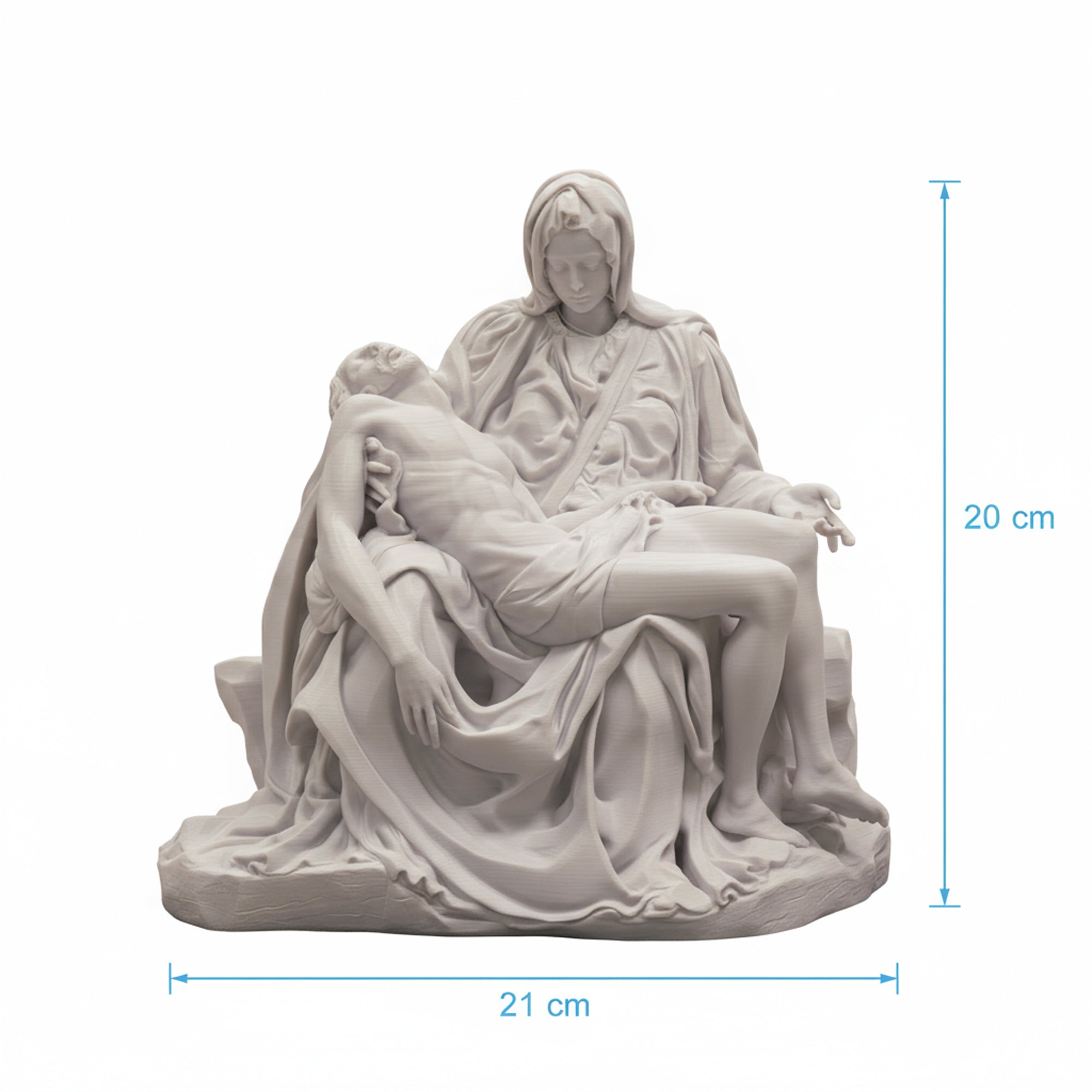 🗿 Pietà von Michelangelo – 3D-Reproduktion (20 cm)