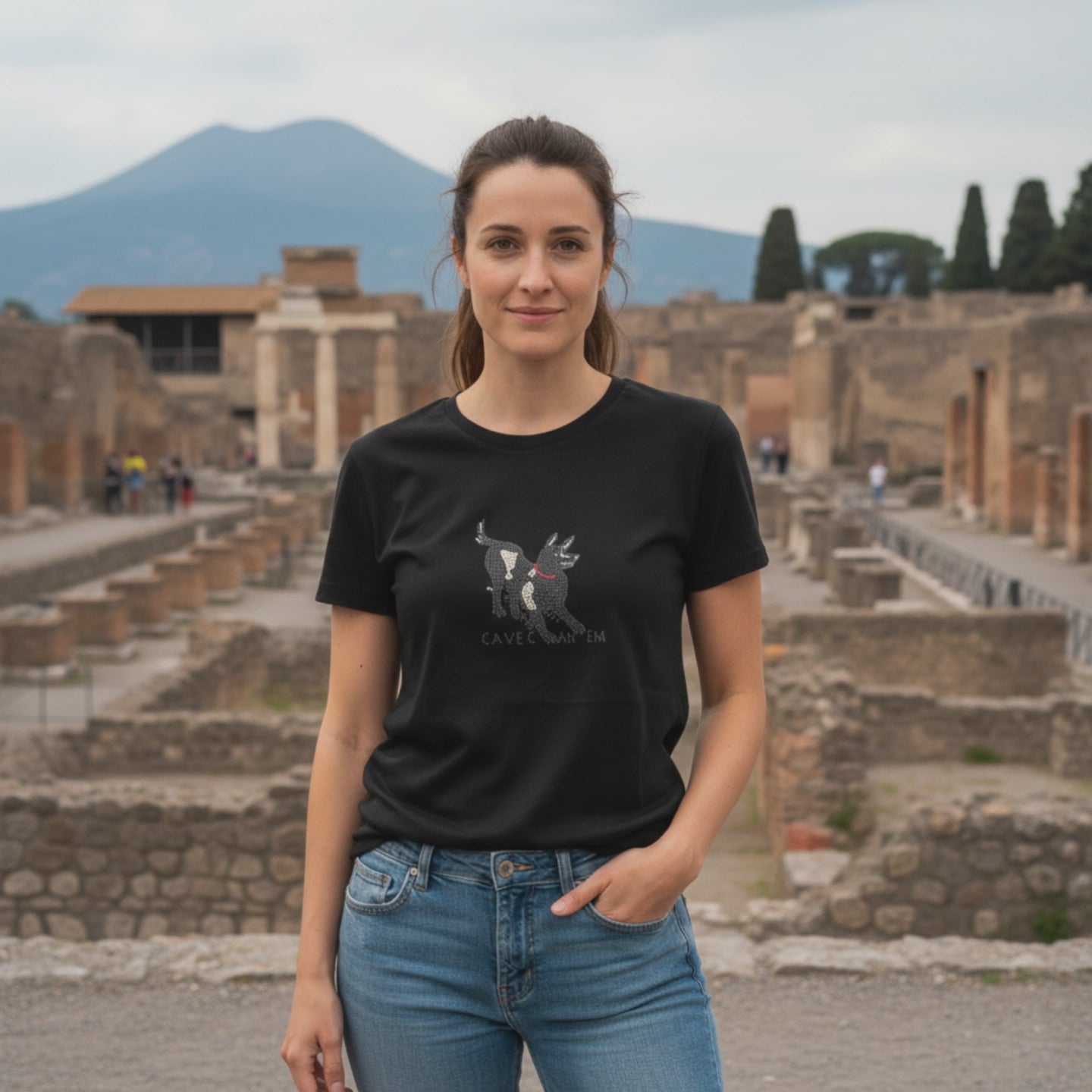 Cave Canem T-Shirt Donna - Museum-Shop.it