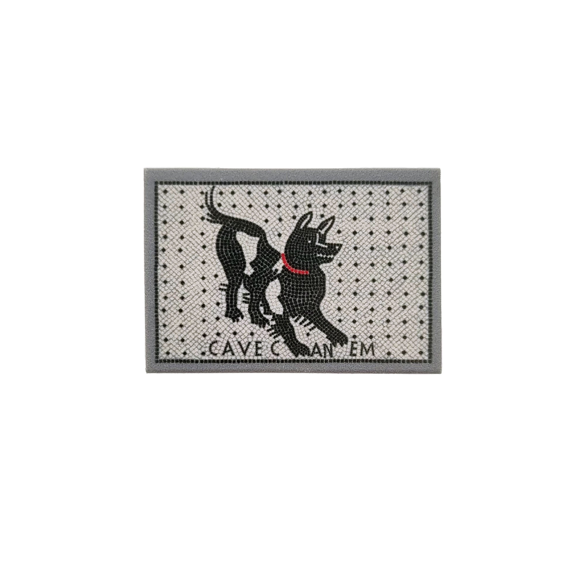 Gomma con stampa del mosaico Cave Canem – avviso pompeiano artistico “Attenti al cane”