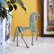 Statuetta cavallo greco in bronzo