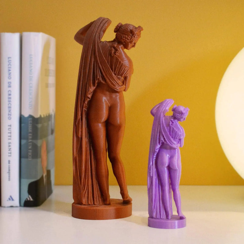 Stampa 3D in PLA Venere Afrodite Callipigia, visuale posteriore
