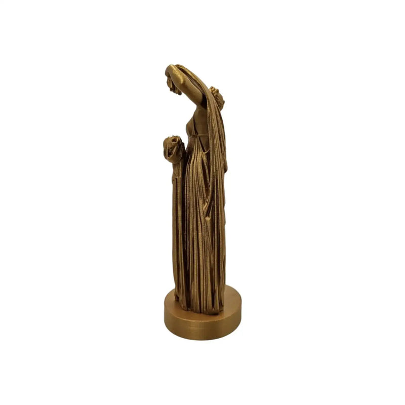 Statua Venere Afrodite Callipigia oro, Vista laterale