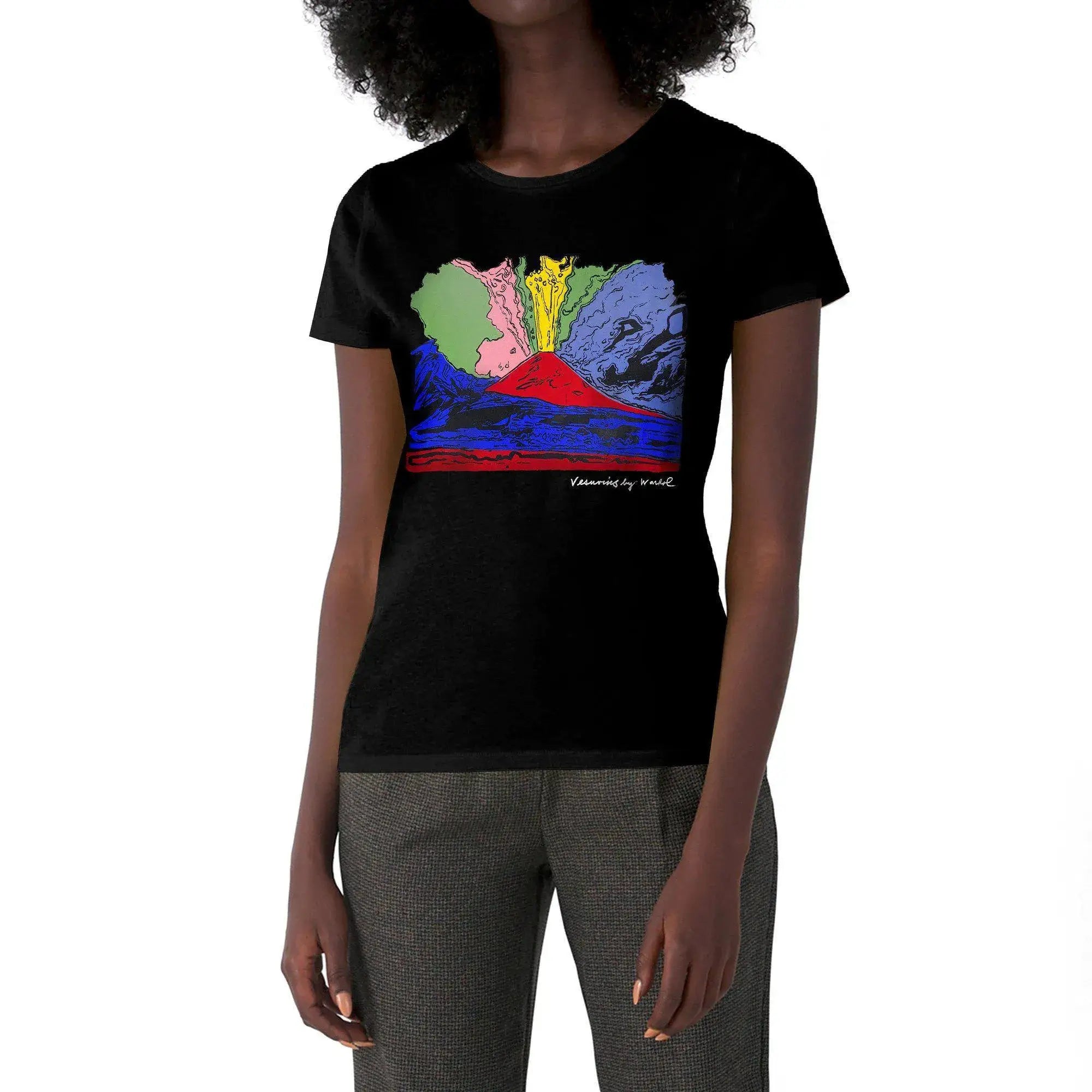 T-shirt Donna "Vesuvius" di Andy Warhol