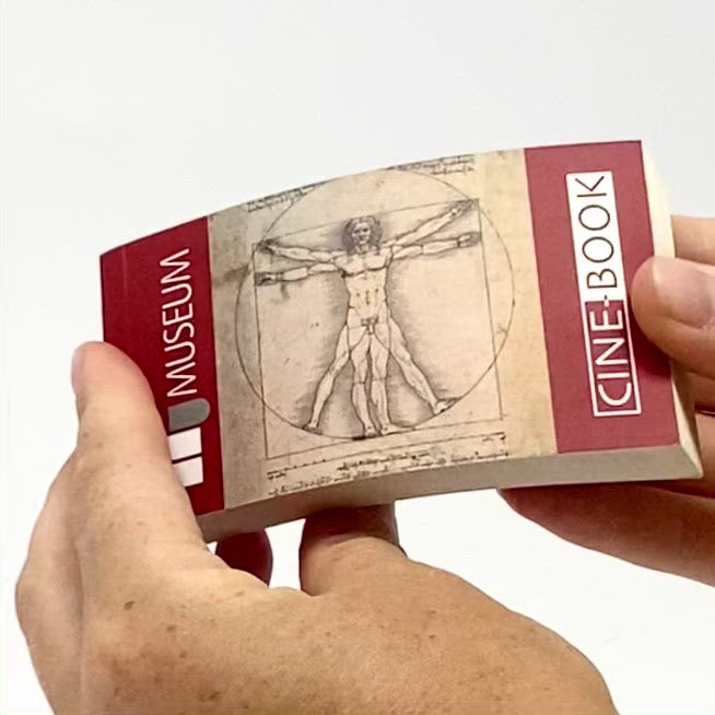 Libro Animato: Flipbook "Uomo Vitruviano" di Leonardo da Vinci.