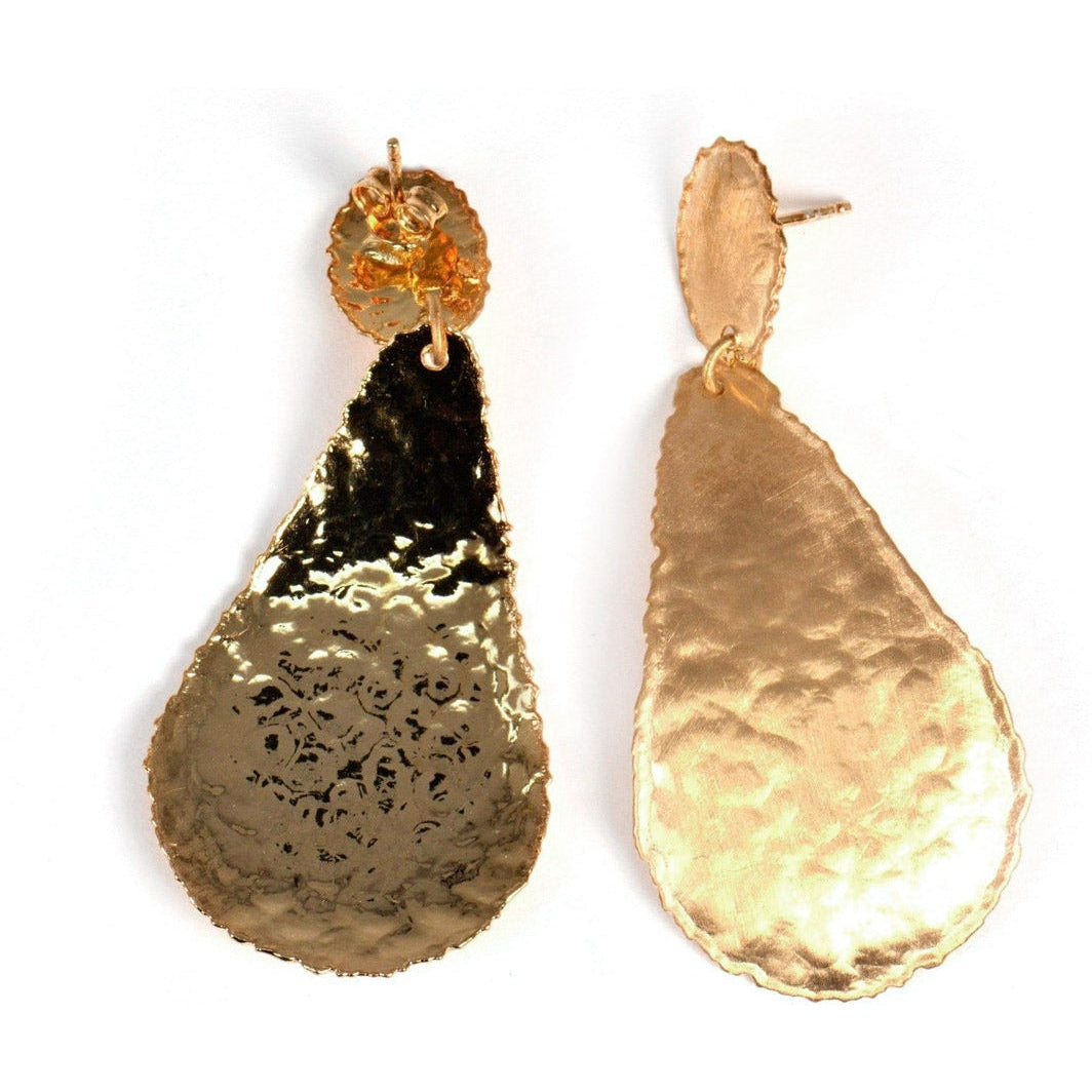 925 Satin Silver Pendant Earrings