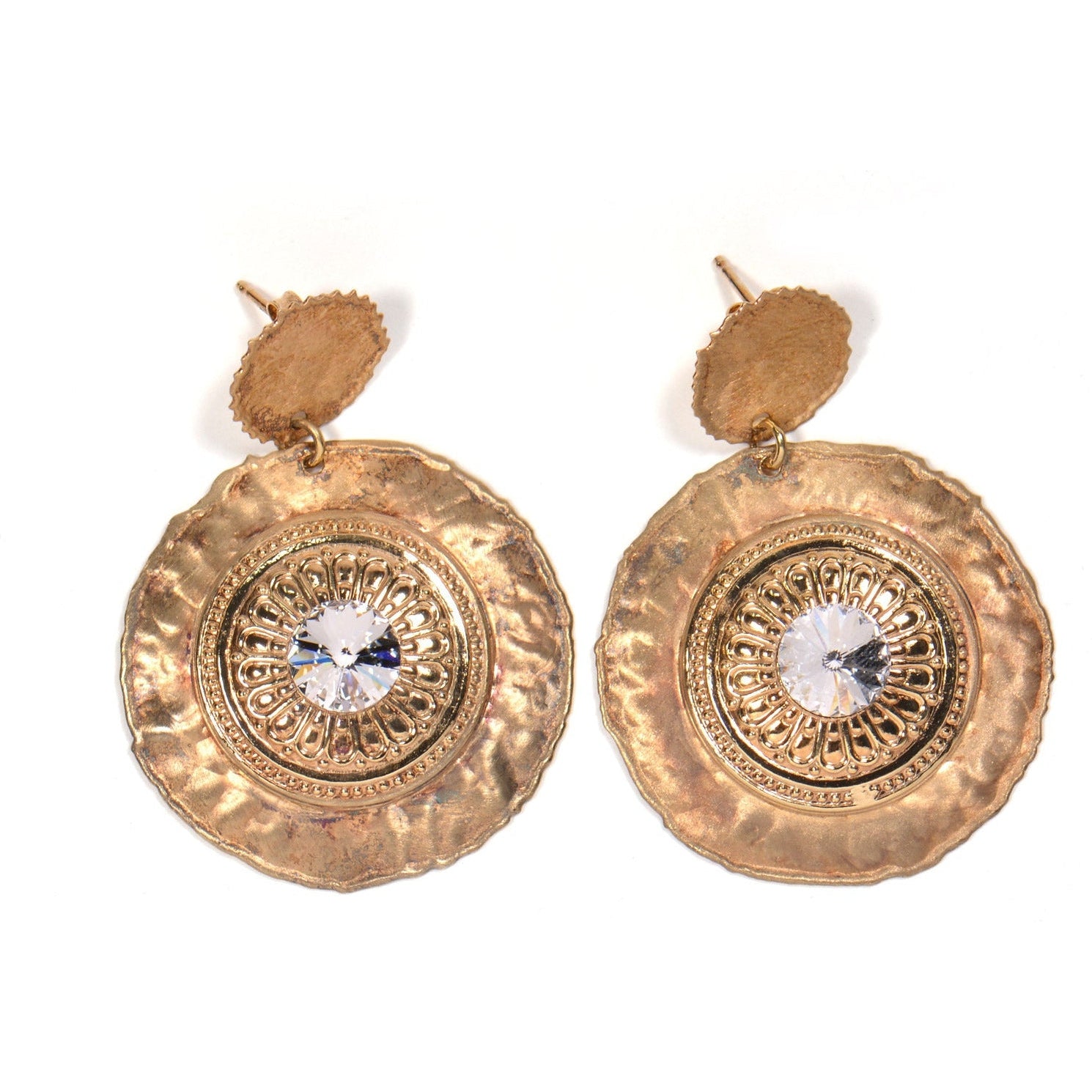 925 Sterling Silver Slave Earrings with Swarovski