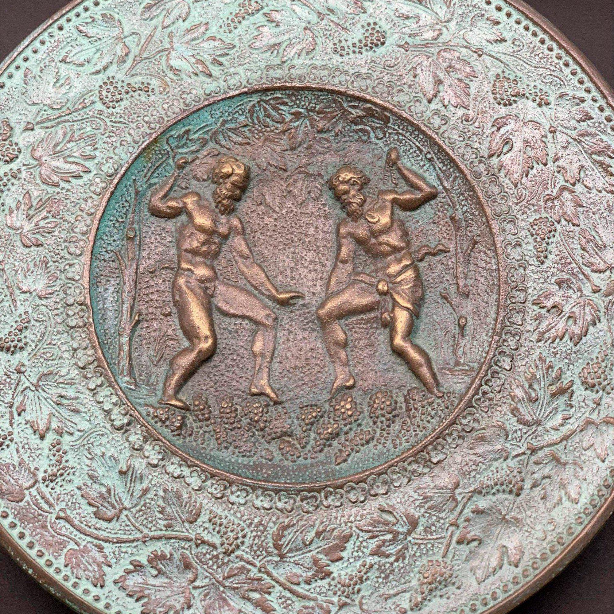 Bronze Relief Plate with Mythological Scene
