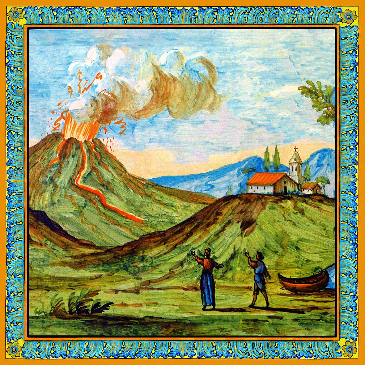 Clioster of Santa Chiara Majolica Tile Decor
