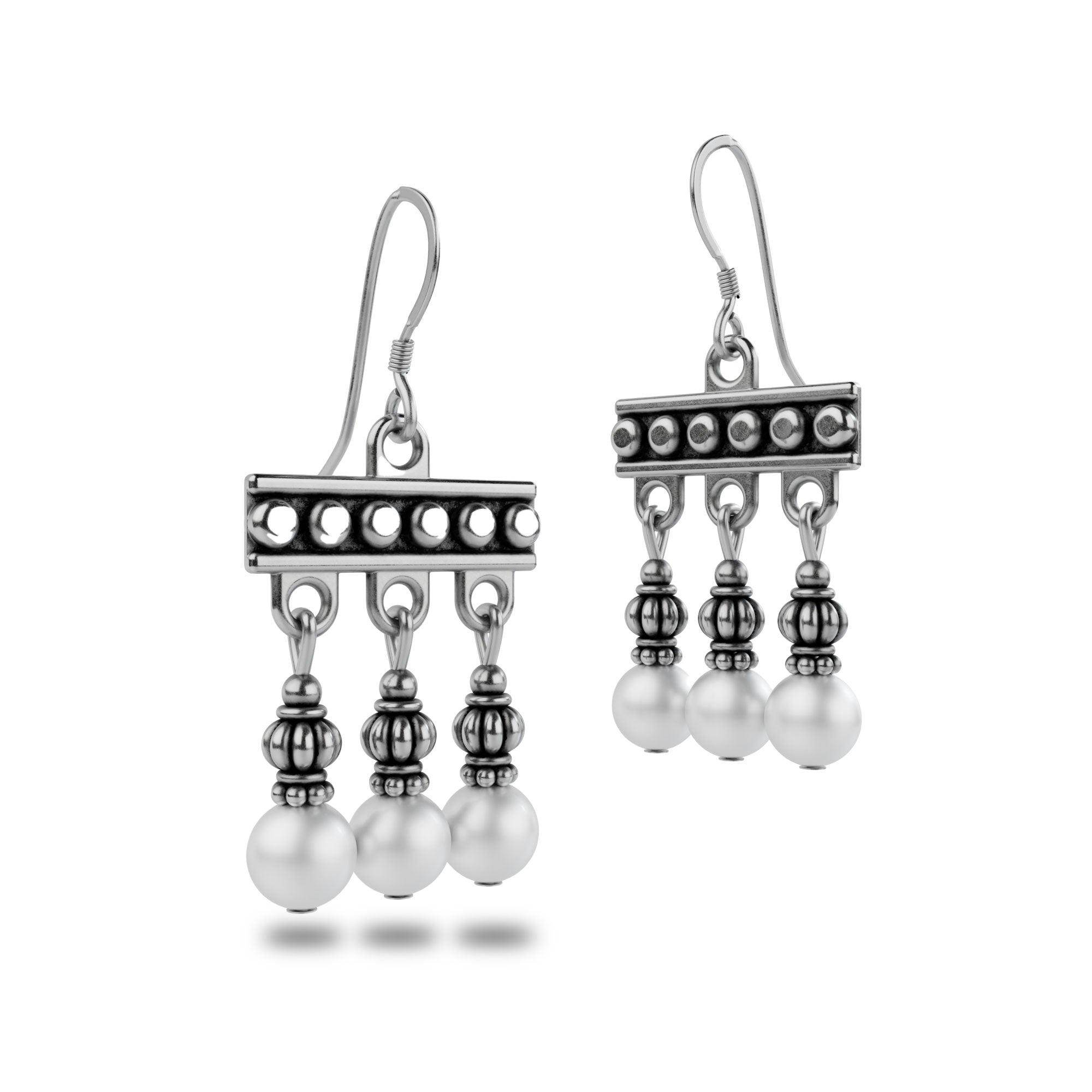 Orecchini Crotalia di Pompei a tre pendenti