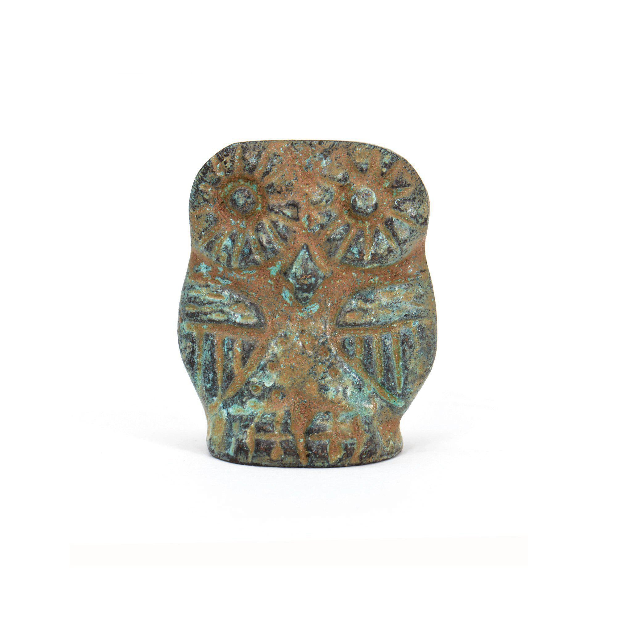 Owl Bronze Statuette