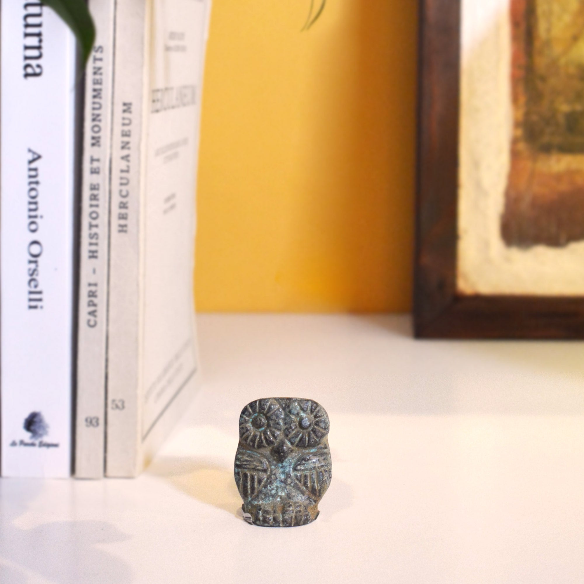 Owl Bronze Statuette