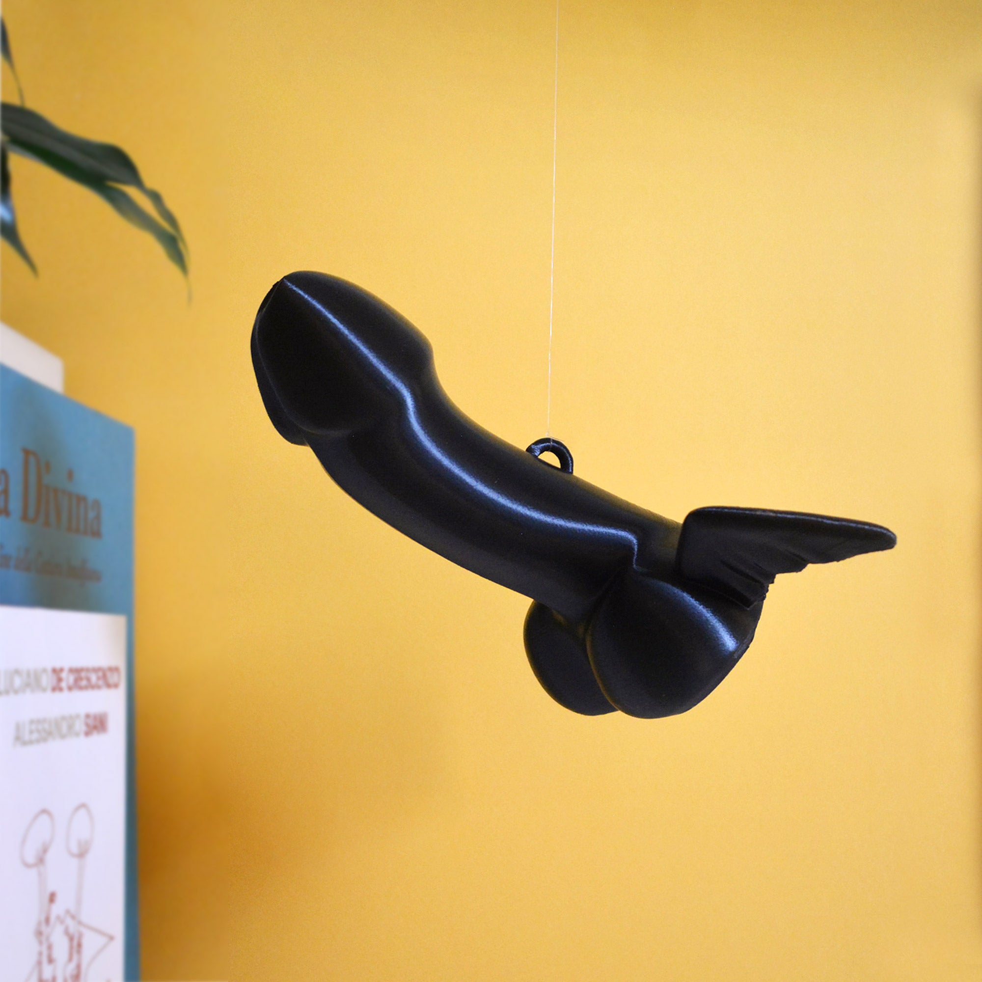 “Fascinus” Phallus superstitious pompean symbol of fertility and luck. 3d printed