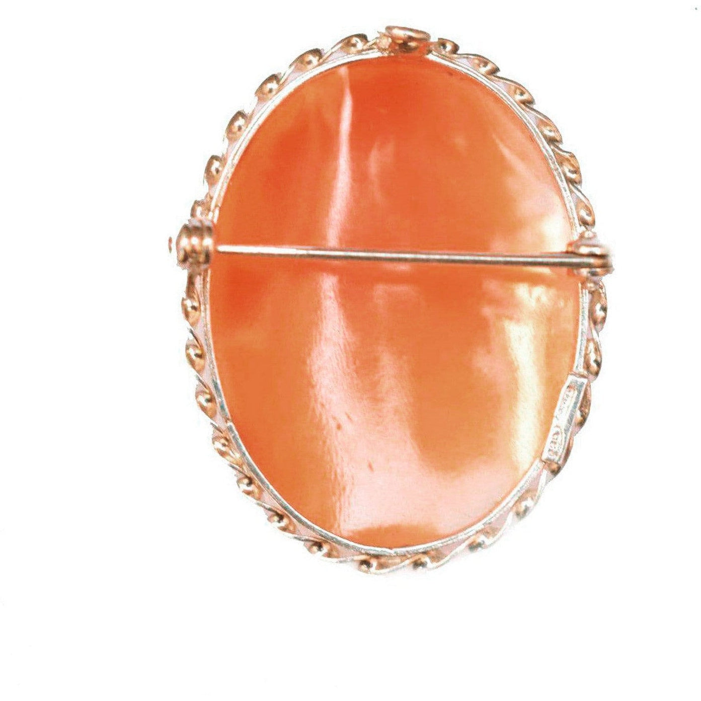 Silver brooch with cameo medium