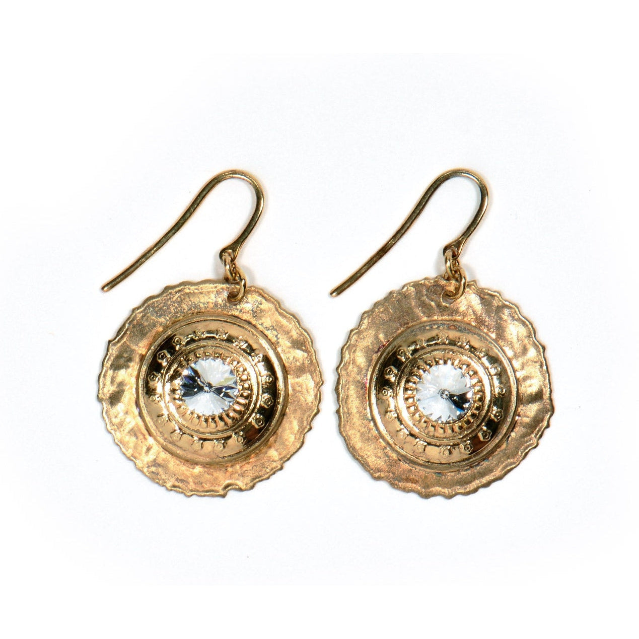 Silver earrings with Swarovski