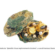 Anello doppia testa di Serpente, Pompei Argento 925 placcato ORO 18K - Museum-Shop.it