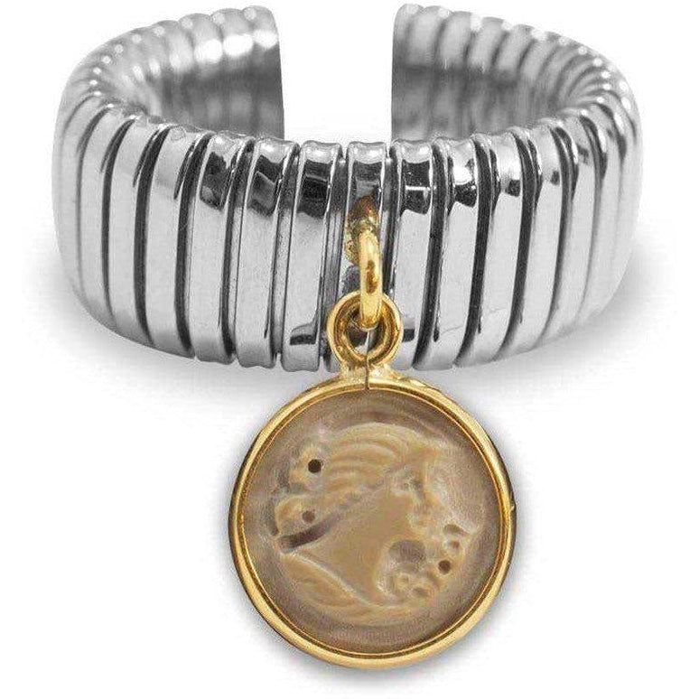 Anello fascetta Pietra del Vesuvio-Museum Shop Italy