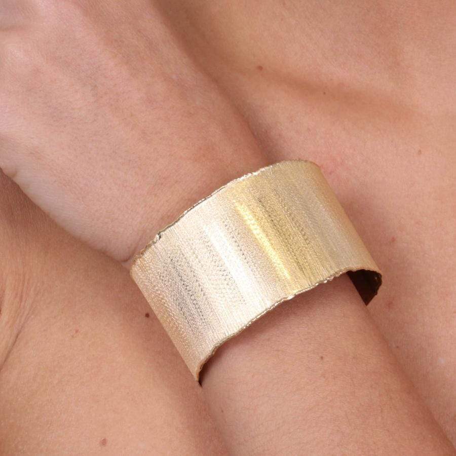 Rigid Scratched Bracelet Silver 925