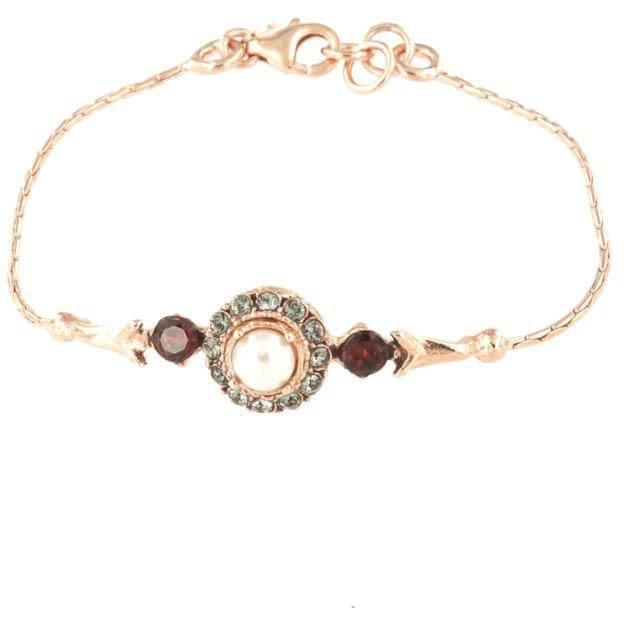 Bracciale Stile Antico Con Pietre Argento 925