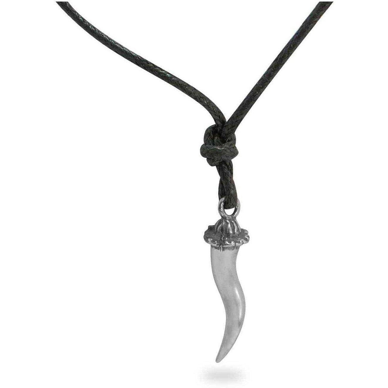 Ciondolo Corno grande in Argento 925-Museum Shop Italy