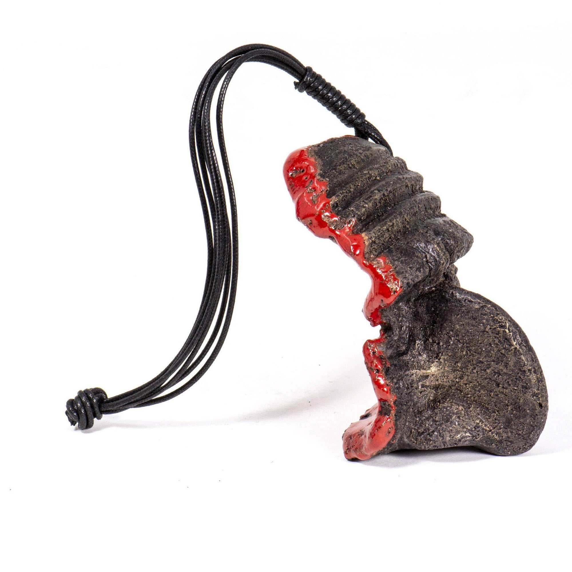 Maschera Pulcinella in Pietra Lavica